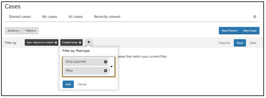 Filter Field